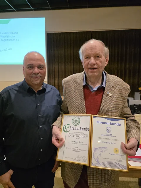 Ehrung Wolfgang Reker - 50 Jahre 1. Vorsitzender - LWAF